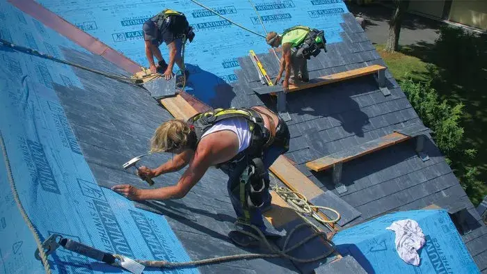 Slate Roof Installation