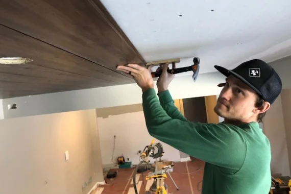Wood Plank Ceiling