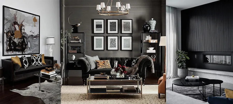 Style a Blackish Home Decor Theme